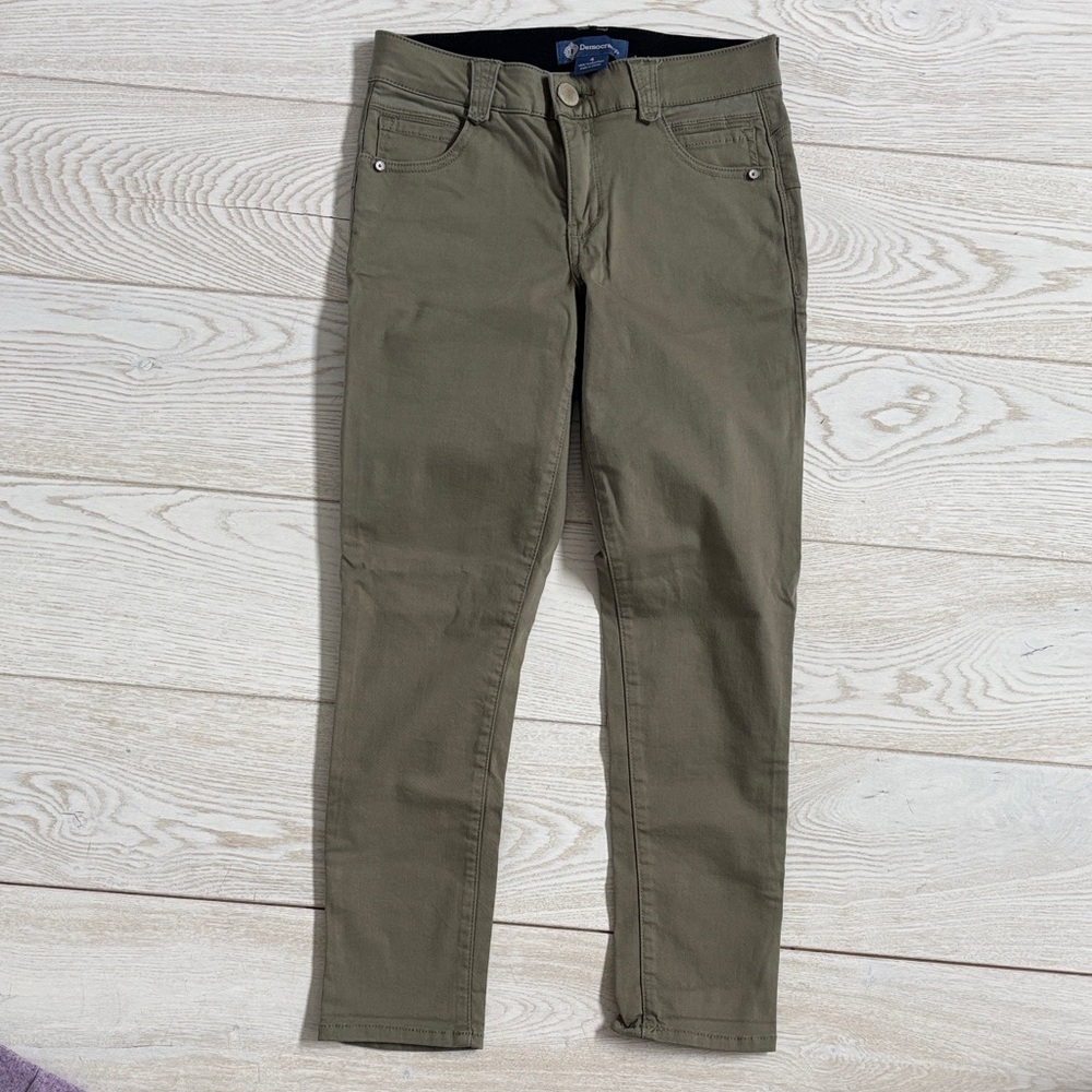 Democracy size 4 olive green jeans.